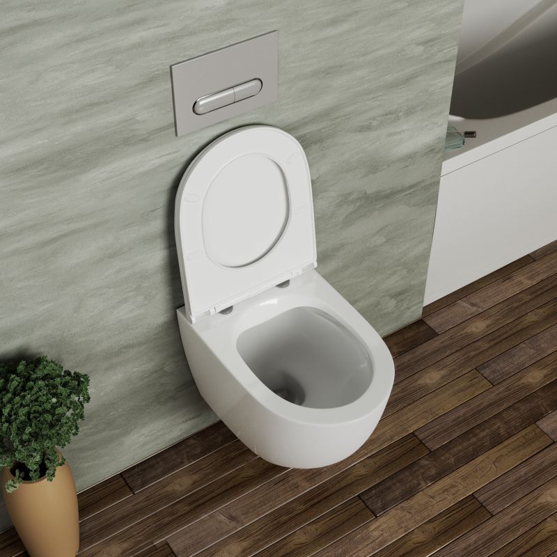 Унитаз подвесной D&K Matrix с сиденьем микролифт DT1396016