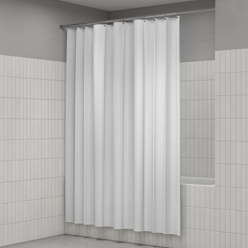 Штора для ванной Iddis Décor DL01P18i11, 180 х 200 см, полиэстер, белый