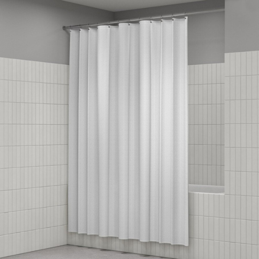 Штора для ванной Iddis Décor DL01P18i11, 180 х 200 см, полиэстер, белый