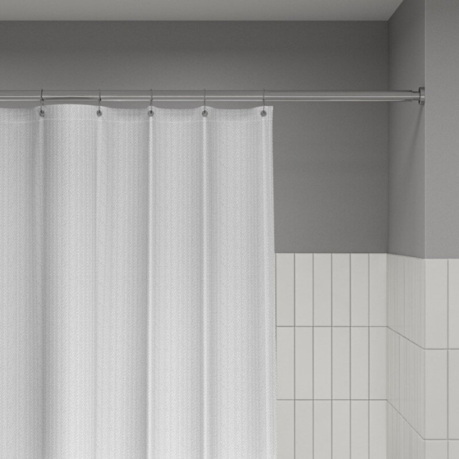 Штора для ванной Iddis Décor DL01P18i11, 180 х 200 см, полиэстер, белый