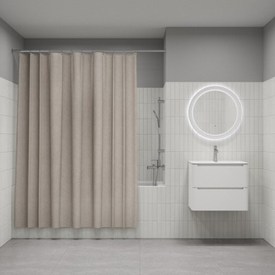 Штора для ванной Iddis Décor DL02P18i11, 180 х 200 см, полиэстер, бежевый