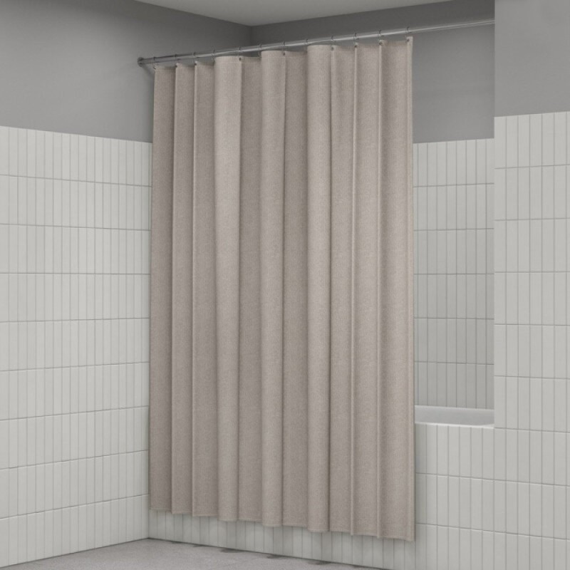 Штора для ванной Iddis Décor DL02P18i11, 180 х 200 см, полиэстер, бежевый