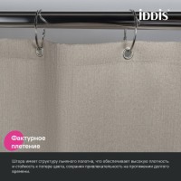 Штора для ванной Iddis Décor DL02P18i11, 180 х 200 см, полиэстер, бежевый