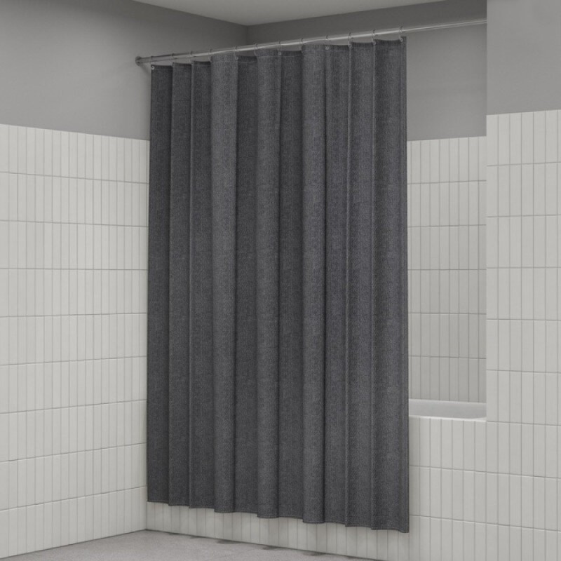 Штора для ванной Iddis Décor DL03P18i11, 180 х 200 см, полиэстер, серый