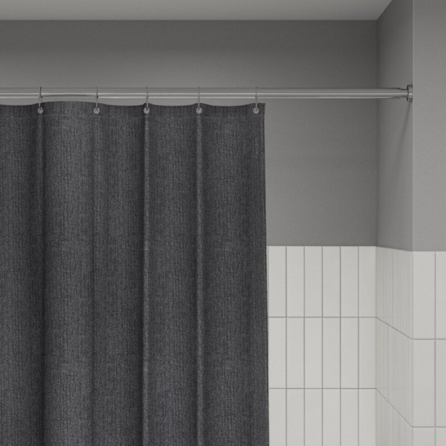 Штора для ванной Iddis Décor DL03P18i11, 180 х 200 см, полиэстер, серый