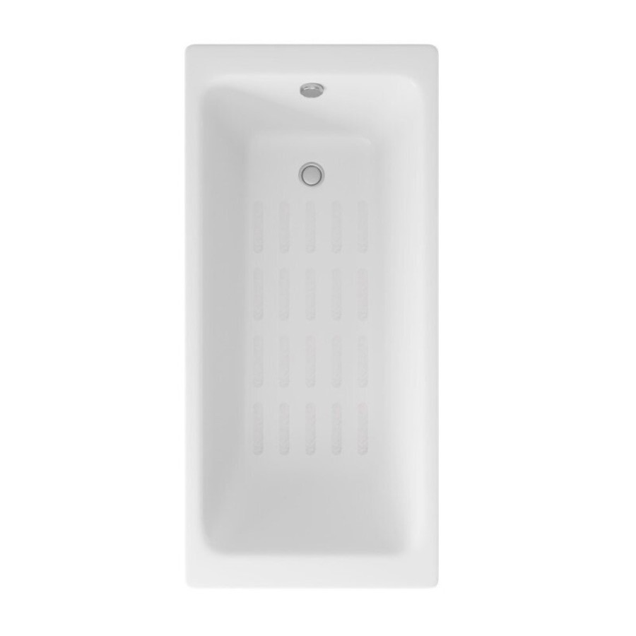 Ванна чугунная Delice Parallel DLR220503-AS, 150 х 70 см, антискользящее покрытие, без ручек, цвет белый