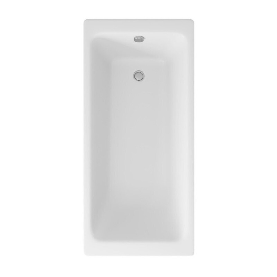 Ванна чугунная Delice Parallel DLR220504, 160 х 70 см, без покрытия, без ручек, цвет белый