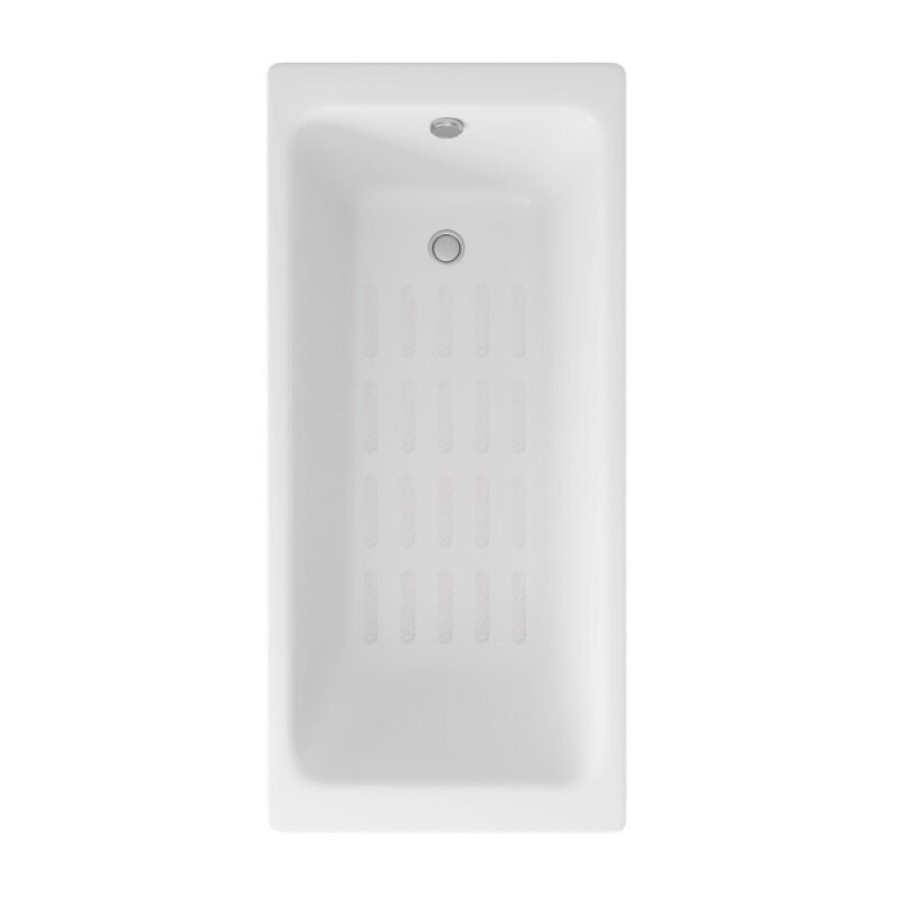 Ванна чугунная Delice Parallel DLR220505-AS, 170 х 70 см, антискользящее покрытие, без ручек, цвет белый