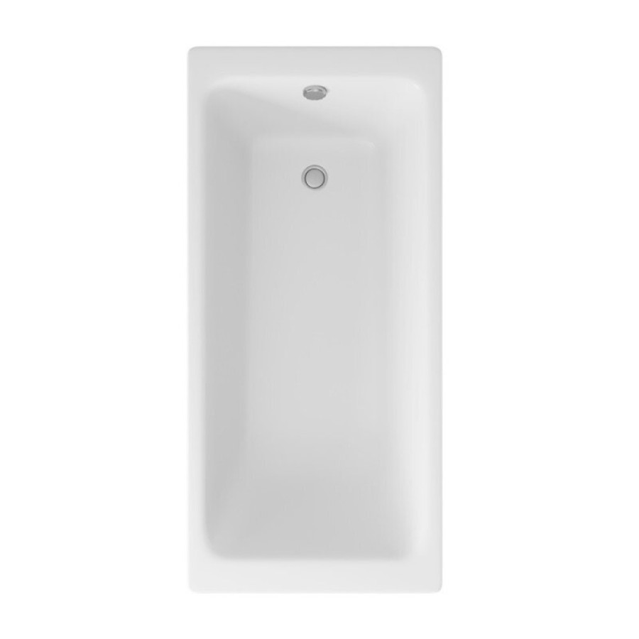 Ванна чугунная Delice Parallel DLR220506, 180 x 80 см, без покрытия, без ручек, цвет белый