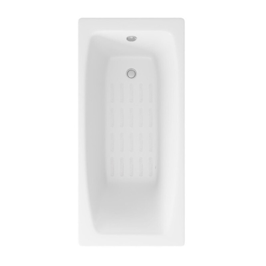 Ванна чугунная Delice Repos DLR220507-AS, 150 x 70 см, антискользящее покрытие, без ручек, цвет белый