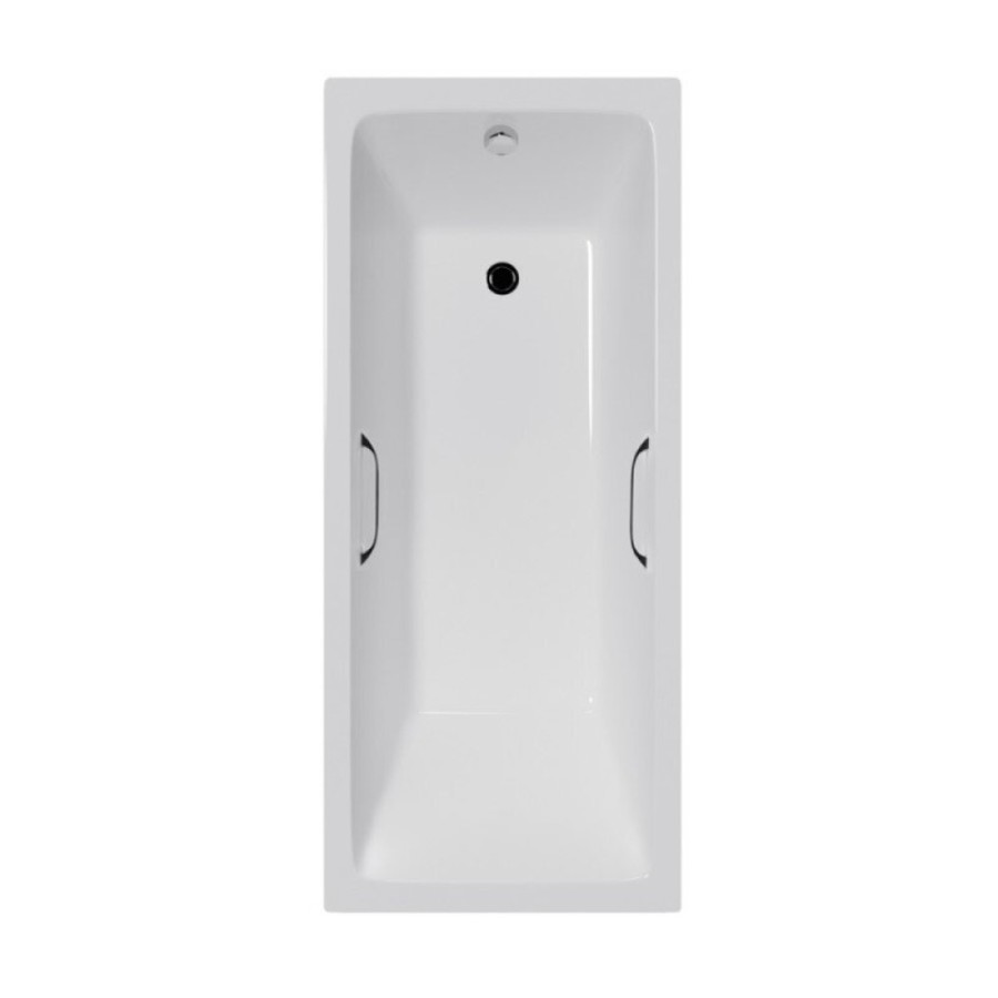 Ванна чугунная Delice Level DLR230602R, 170 х 75 см, без покрытия, с отверстиями под ручки, без ручек, цвет белый