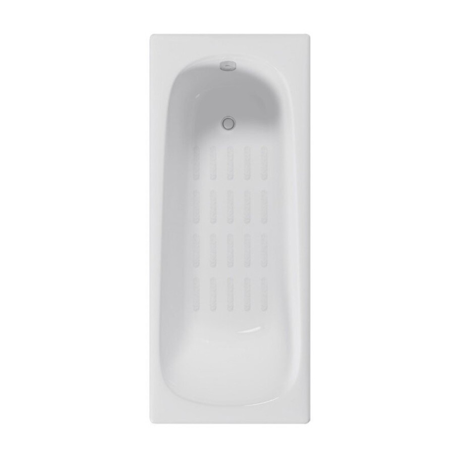 Ванна чугунная Delice Continental DLR230612-AS, 150 х 70 см, антискользящее покрытие, без ручек, цвет белый