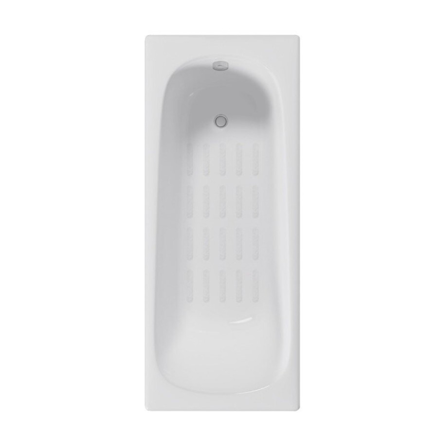 Ванна чугунная Delice Continental DLR230613-AS, 170 х 70 см, антискользящее покрытие, без ручек, цвет белый