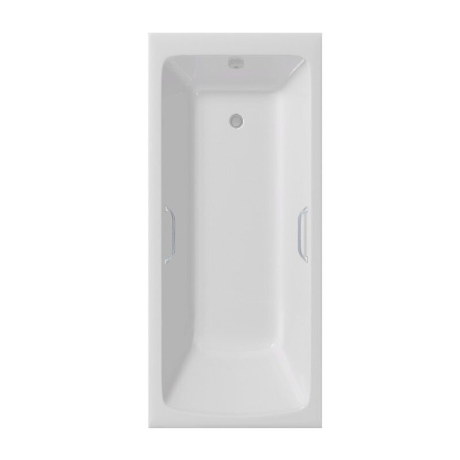 Ванна чугунная Delice Camelot DLR230616R, 180 х 80 см, без покрытия, с отверстиями под ручки, без ручек, цвет белый