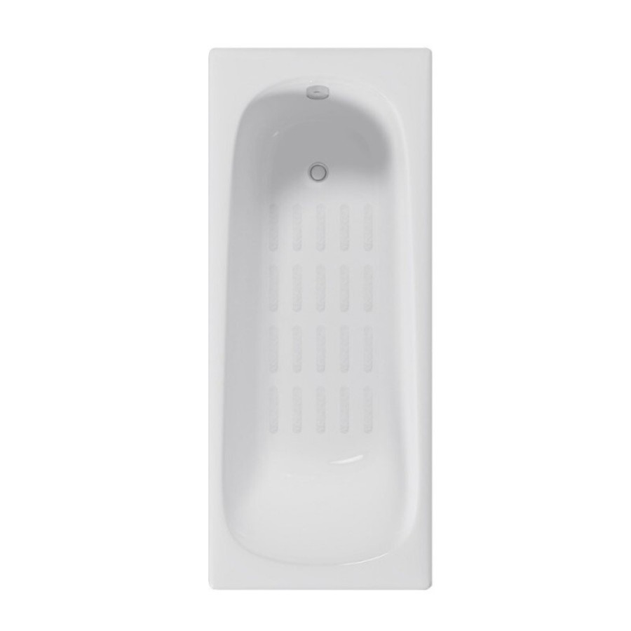 Ванна чугунная Delice Continental DLR230627-AS, 180 х 80 см, антискользящее покрытие, без ручек, цвет белый