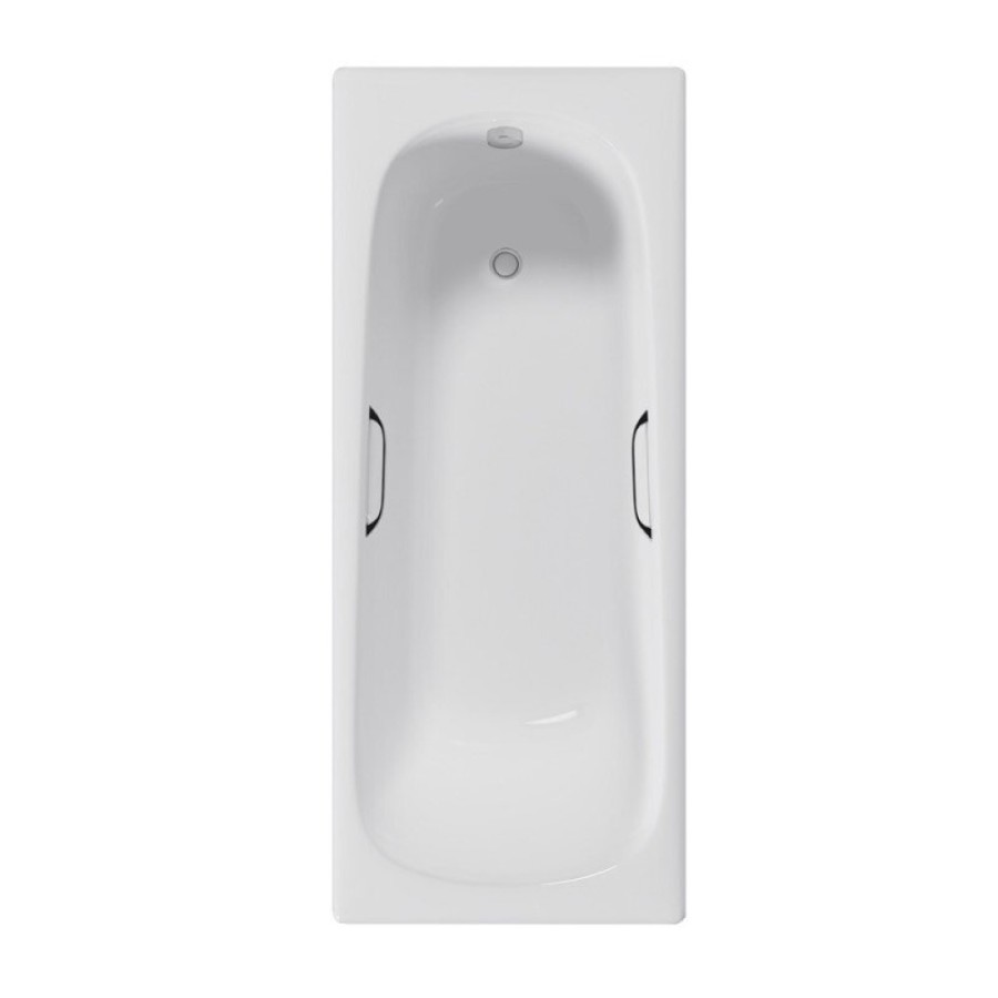Ванна чугунная Delice Continental DLR230627R, 180 х 80 см, без покрытия, с отверстиями под ручки, без ручек, цвет белый
