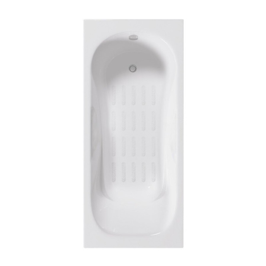 Ванна чугунная Delice Elite Malibu DLR230629-AS, 160 х 75 см, антискользящее покрытие, без ручек, цвет белый
