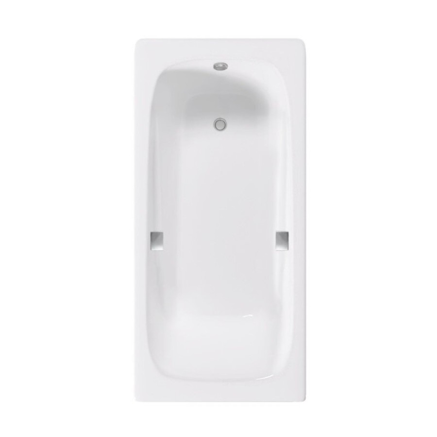 Ванна чугунная Delice Flex DLR230631R, 170 х 80 см, без покрытия, с отверстиями под ручки, без ручек, цвет белый
