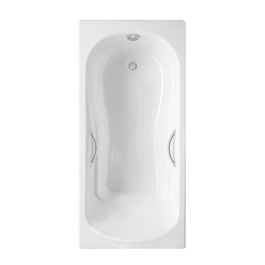 Ванна чугунная Delice Haiti Luxe DLR230636R, 150 х 80 см, без покрытия, с отверстиями под ручки, без ручек, цвет белый