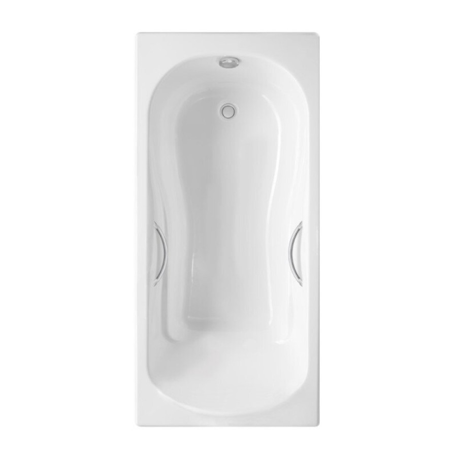Ванна чугунная Delice Haiti Luxe DLR230639R, 180 х 80 см, без покрытия, с отверстиями под ручки, без ручек, цвет белый