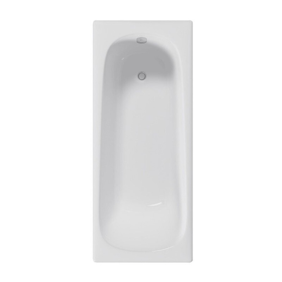 Ванна чугунная Delice Continental DLR230640, 120 х 70 см, без покрытия, без ручек, цвет белый