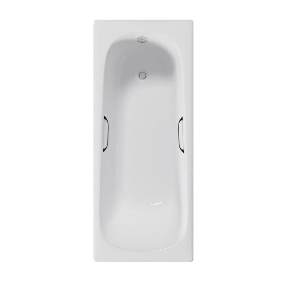 Ванна чугунная Delice Continental DLR230640R, 120 х 70 см, без покрытия, с отверстиями под ручки, без ручек, цвет белый