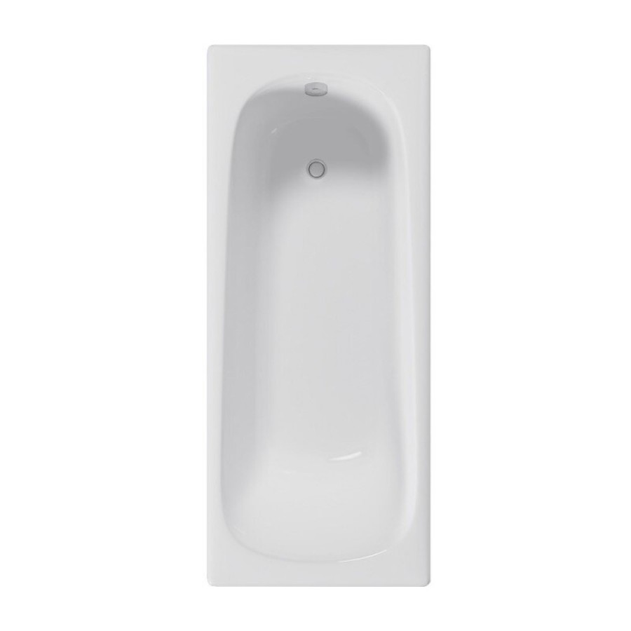 Ванна чугунная Delice Continental Limited Edition DLR230644, 165 х 70 см, без покрытия, без ручек, цвет белый