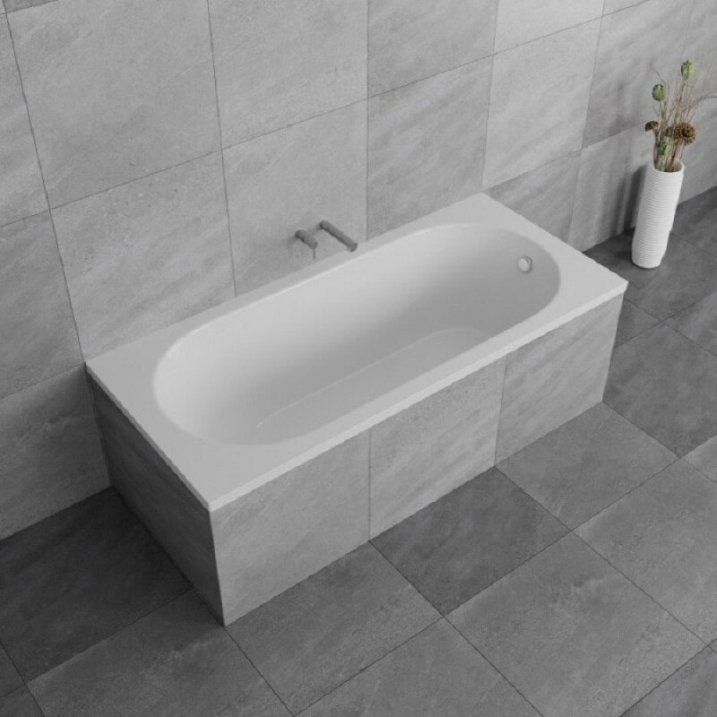Ванна из литьевого мрамора Delice Bravo 180 х 80 см, белая, DLR330001