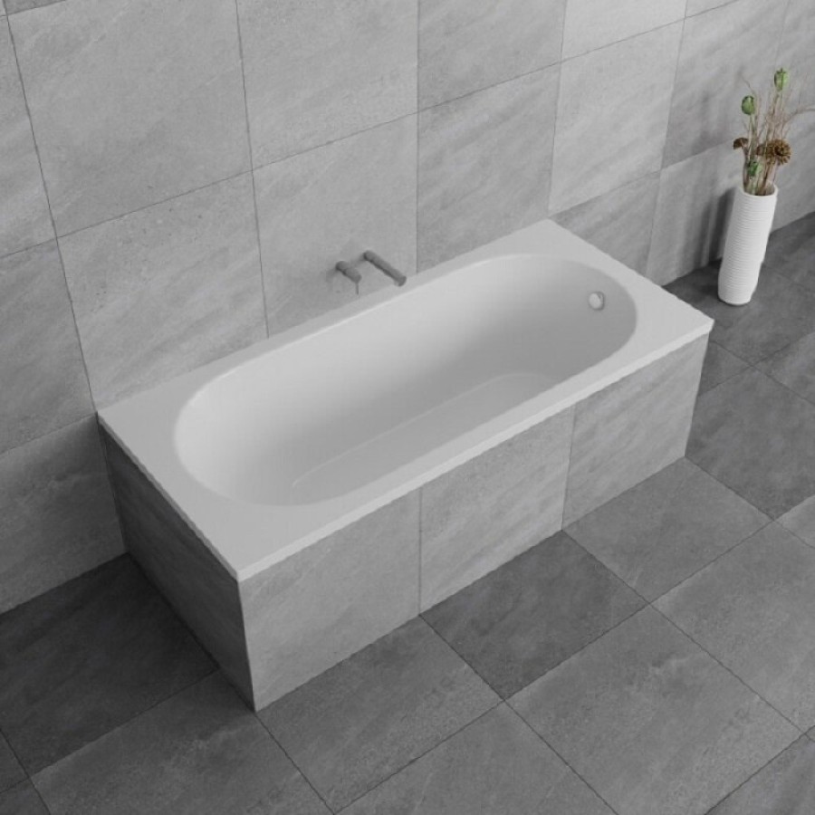 Ванна из литьевого мрамора Delice Bravo 180 х 80 см, белая, DLR330001