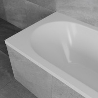 Ванна из литьевого мрамора Delice Bravo 180 х 80 см, белая, DLR330001