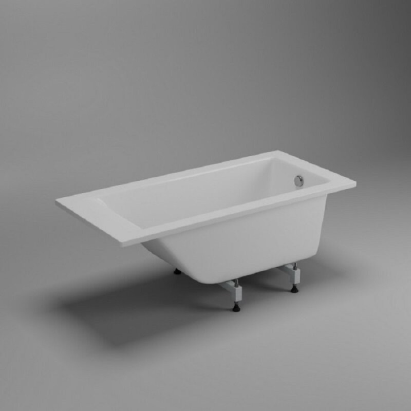 Ванна из литьевого мрамора Delice Diapason, DLR330004, 160 х 70 см, без покрытия, без ручек, белая