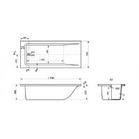 Ванна из литьевого мрамора Delice Diapason 170 х 75 см, белая, DLR330006