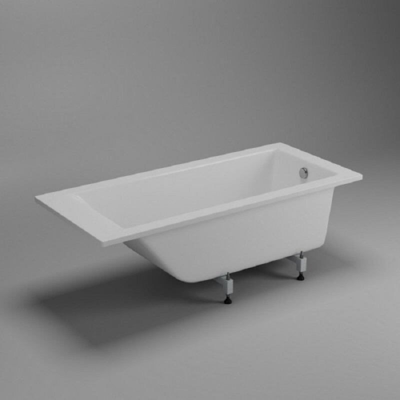 Ванна из литьевого мрамора Delice Diapason, DLR330008, 180 х 70 см, без покрытия, без ручек, белая
