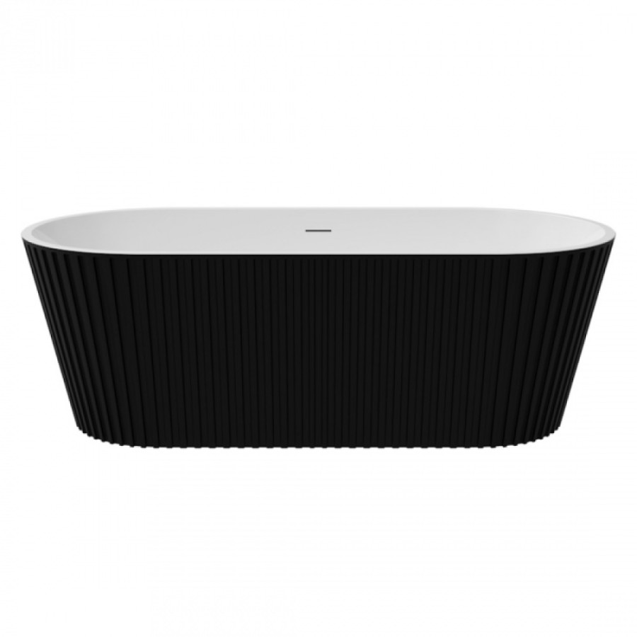 Ванна отдельностоящая акриловая Delice Caresse DLR440101Bk, 170 х 80 см, без покрытия, без ручек, черный матовый