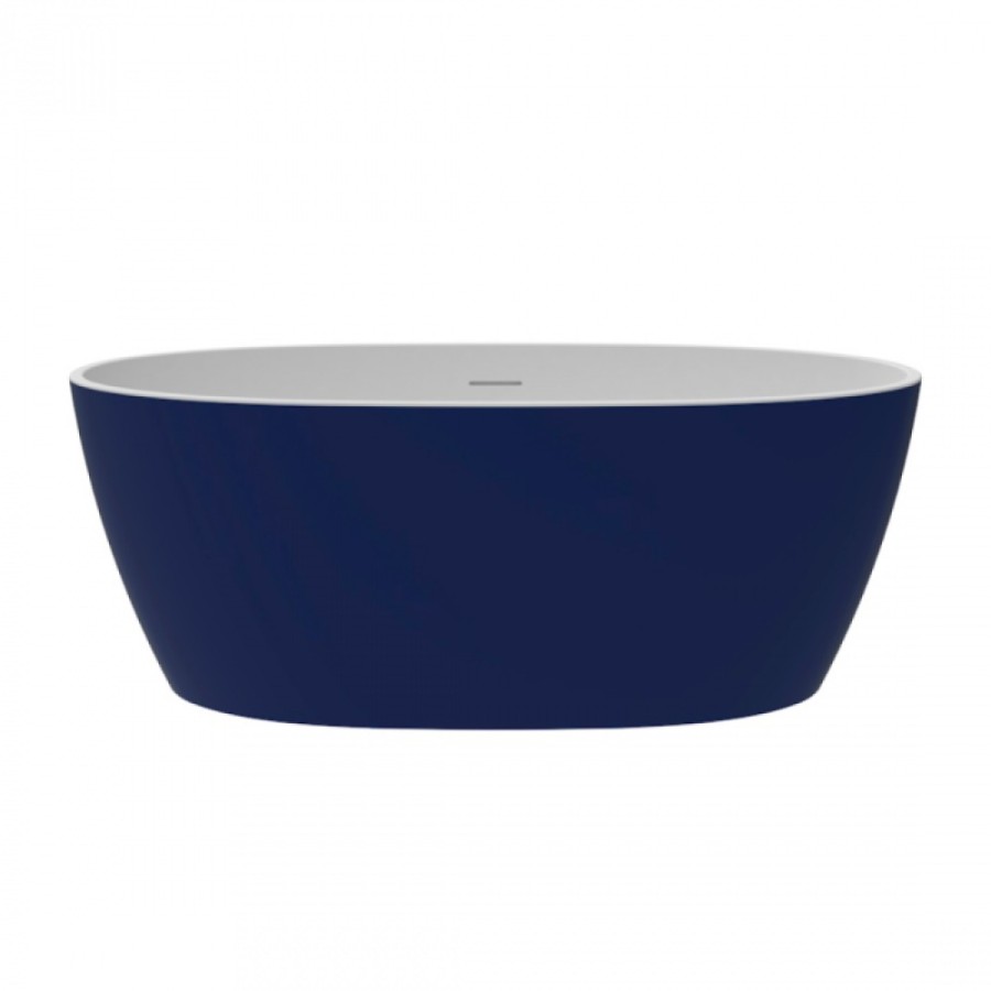 Ванна отдельностоящая акриловая Delice Rondo DLR440104Bu, 170 х 76 см, покрытие антигрязь, без ручек, синий матовый