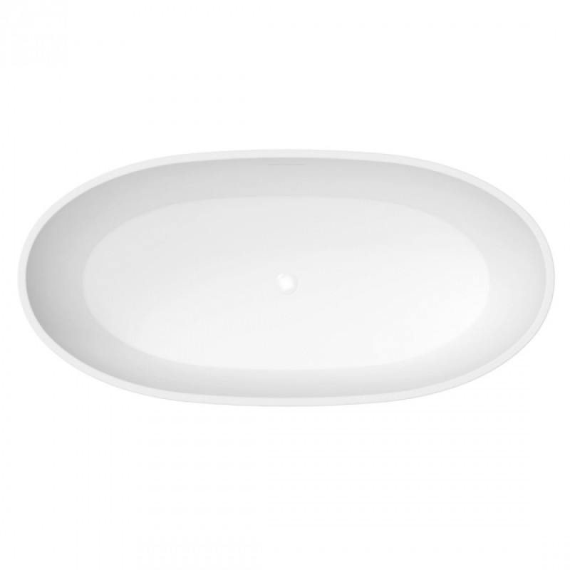 Ванна отдельностоящая акриловая Delice Rondo DLR440104Bu, 170 х 76 см, покрытие антигрязь, без ручек, синий матовый