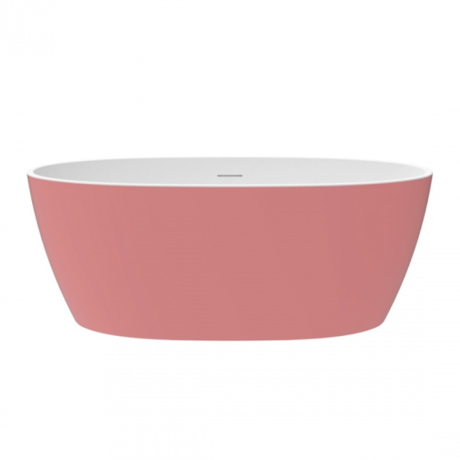 Ванна отдельностоящая акриловая Delice Rondo DLR440104P, 170 х 76 см, покрытие антигрязь, без ручек, розовый матовый