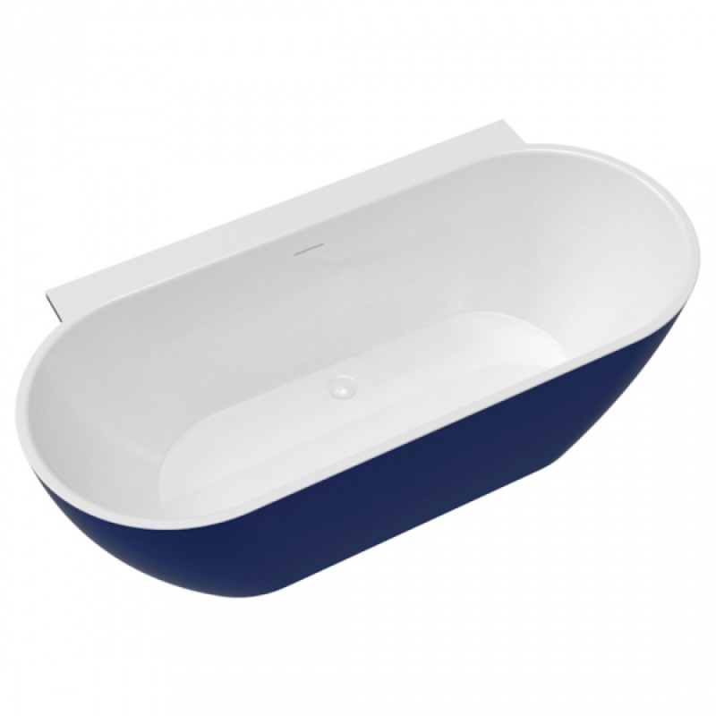 Ванна отдельностоящая акриловая Delice Voyage DLR440106Bu, 170 х 80 см, без покрытия, без ручек, синий матовый