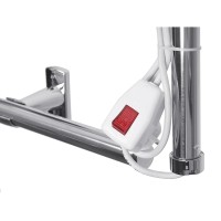 Полотенцесушитель электрический Domoterm E-образный DMT 104-25 EK L/R, ширина 45 высота 70, подключение справа/слева, хром, DMT 104-25 44x70 EK L/DMT 104-25 44x70 EK R