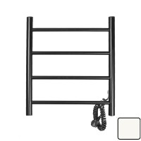 Полотенцесушитель электрический Domoterm Классик 109-4 EK R/L, ширина 50 см, высота 50 см, подключение справа/слева, белый матовый, DMT 109-4 50х50 БЕЛ EK R/DMT 109-4 50х50 БЕЛ EK L