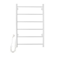Полотенцесушитель электрический Domoterm Классик 109-6 EK R/L, ширина 50 см, высота 80 см, подключение справа/слева, белый матовый, DMT 109-6 50х80 БЕЛ EK R/DMT 109-6 50х80 БЕЛ EK L