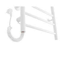 Полотенцесушитель электрический Domoterm Классик 109-6 EK R/L, ширина 50 см, высота 80 см, подключение справа/слева, белый матовый, DMT 109-6 50х80 БЕЛ EK R/DMT 109-6 50х80 БЕЛ EK L