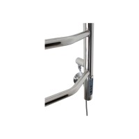 Полотенцесушитель электрический Domoterm Лаура П5 EK R quick touch, ширина 40 см, высота 65 см, диммер справа, с таймером, хром, DMT Лаура П5 400х650 EK R