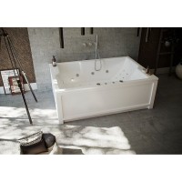 Акриловая ванна Aquatek Дорадо 190 х 130 см, с фронтальным экраном и каркасом, цвет белый