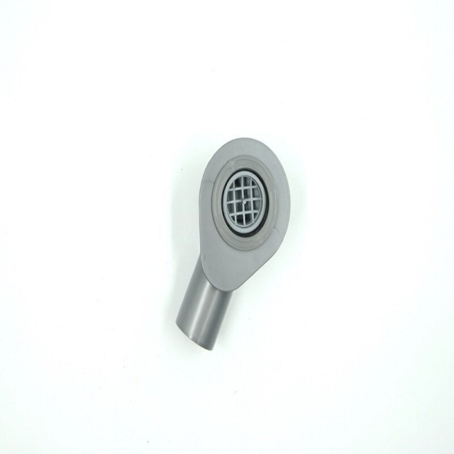 Дренажный канал Timo Drain Premium 90 см, с решеткой под плитку, цвет сталь, DP-PG90-RS50(DRY)