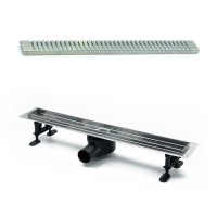 Дренажный канал Timo Drain Protect DP20600-LG20600, 60 см, с перфорированной решеткой LG20, сатин