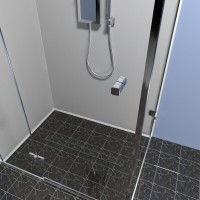 Дренажный канал Timo Drain Protect DP20600-PG20600, 60 см, с двусторонней панелью PG20 под плитку, сатин