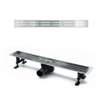 Дренажный канал Timo Drain Protect DP20900-DG20900, 90 см, с перфорированной решеткой DG20, сатин