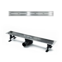 Дренажный канал Timo Drain Protect DP20900-SG20900, 90 см, с перфорированной решеткой SG20, сатин