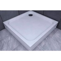 Душевой поддон Aquatek 80 x 80 х 15 см, акриловый, квадрат, с ножками и с фронтальным экраном, DPA-0000008